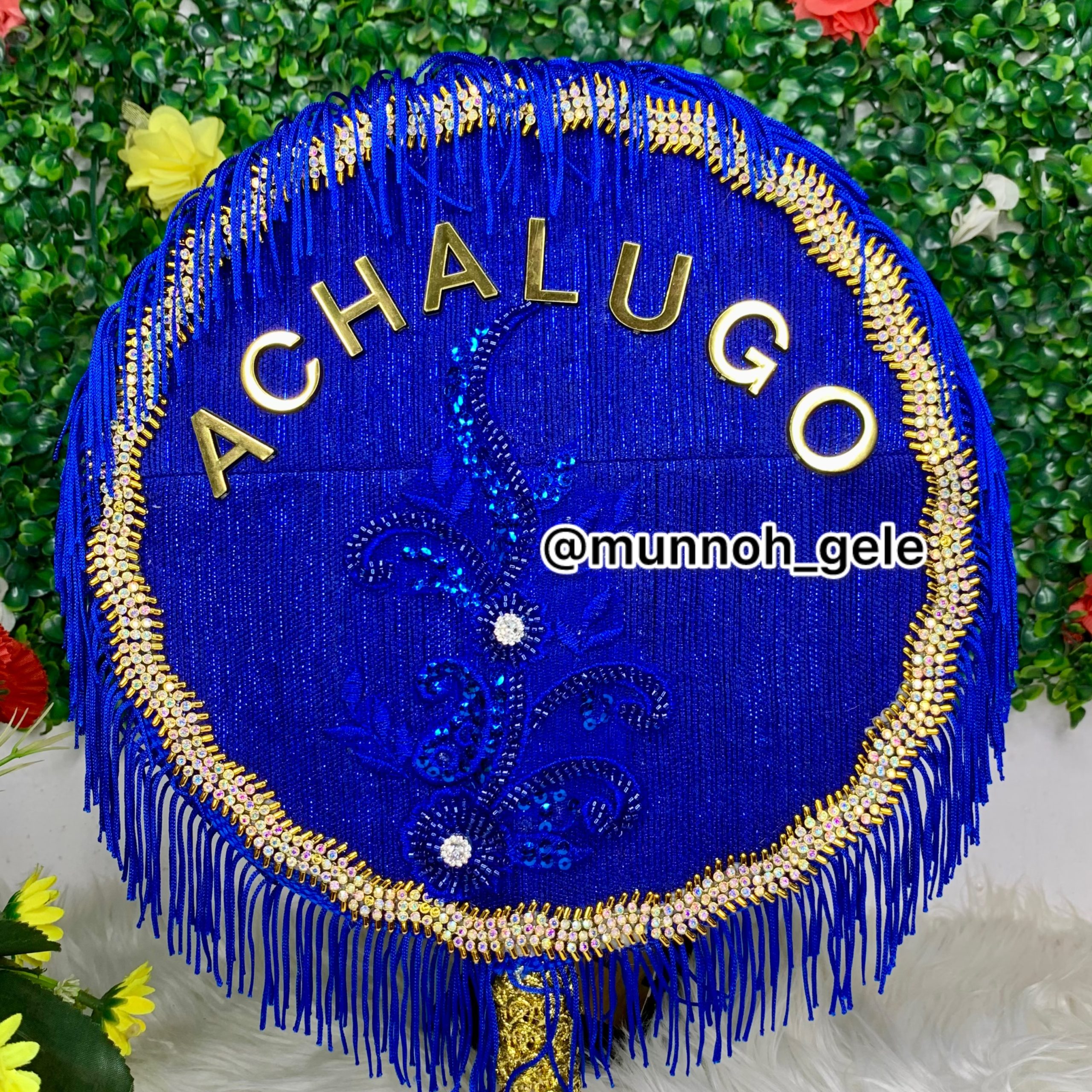 Customized Asooke Bridal Hand Fan